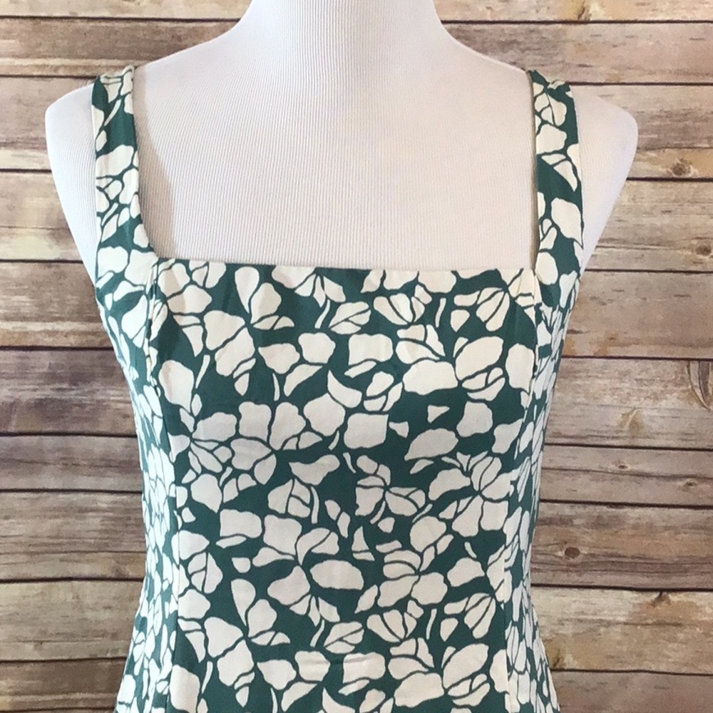 Abercrombie and Fitch Green and White Floral Dress - Picture 2 of 6